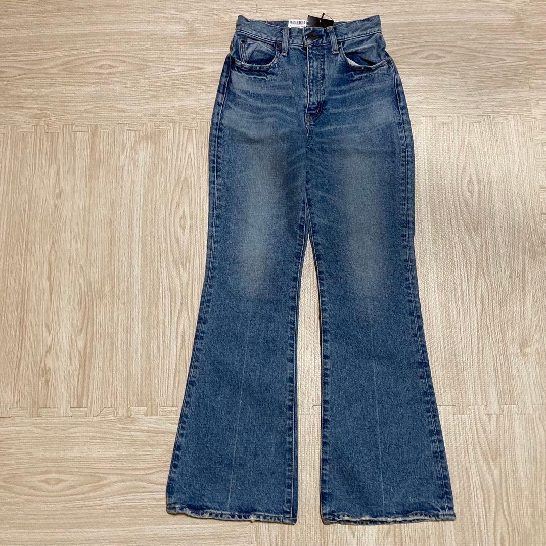 【新品タグ付き】MOUSSY MVS FLARE フレアデニム ブルー 25