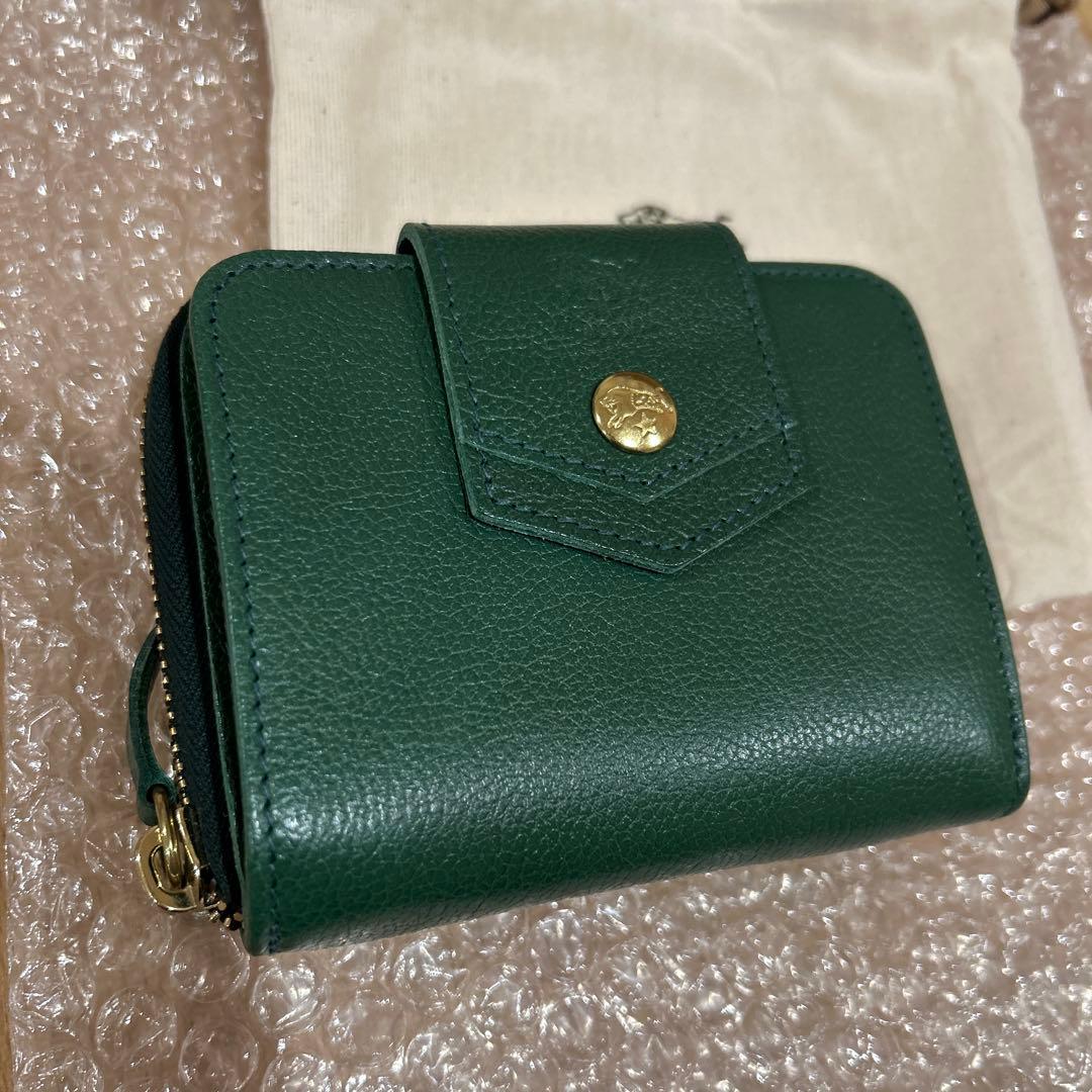 IL BISONTE 二つ折り財布 グリーン