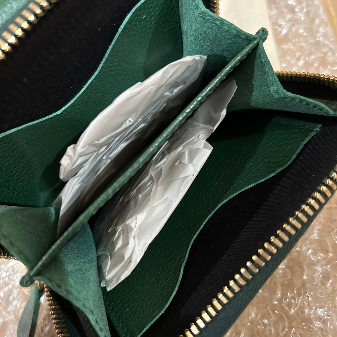 IL BISONTE 二つ折り財布 グリーン