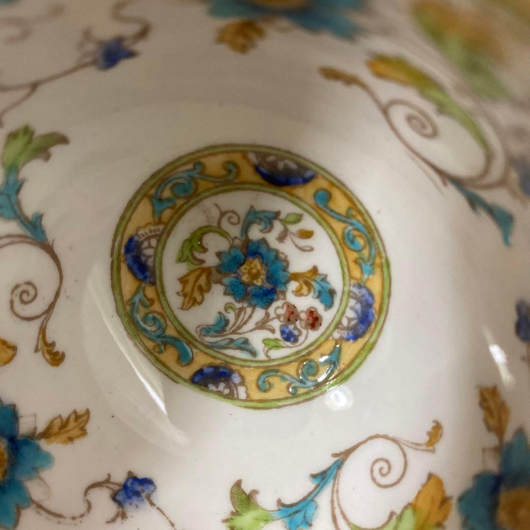 英国　ロイヤルチェルシー　テニスン　カップソーサー　シノワズリ