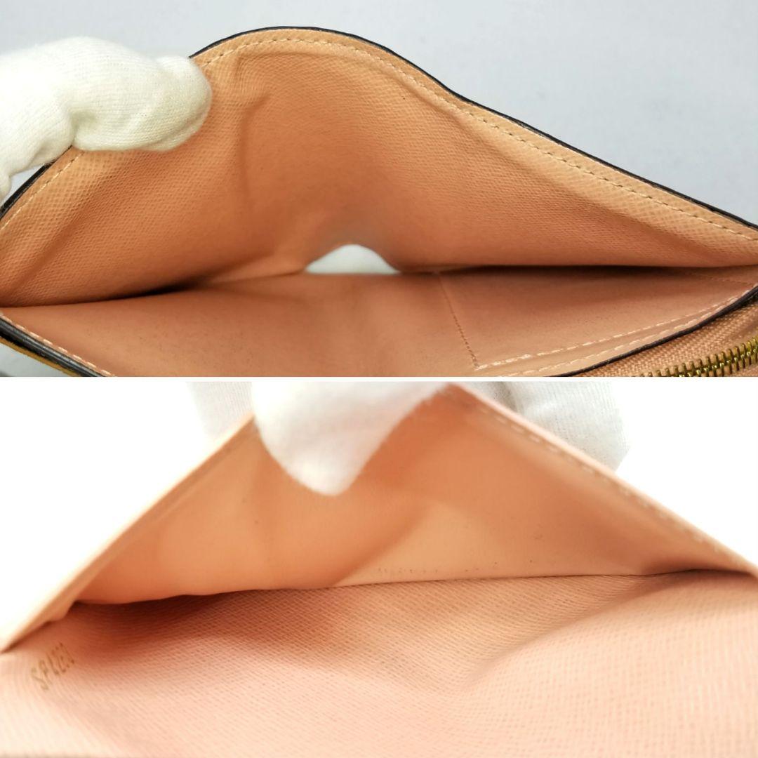 ルイヴィトン ポルトフォイユ ジュリエット コンパクト ダミエ エヌベ ピンク