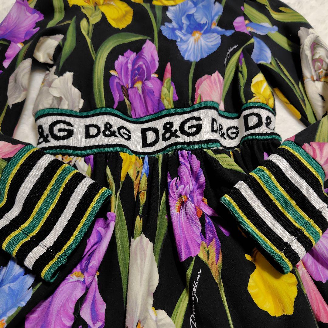 【1975】Dolce＆Gabbana 花柄 キッズ ワンピース アイリス