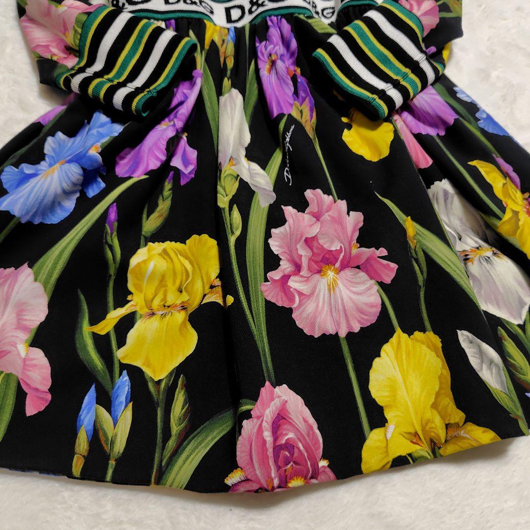 【1975】Dolce＆Gabbana 花柄 キッズ ワンピース アイリス