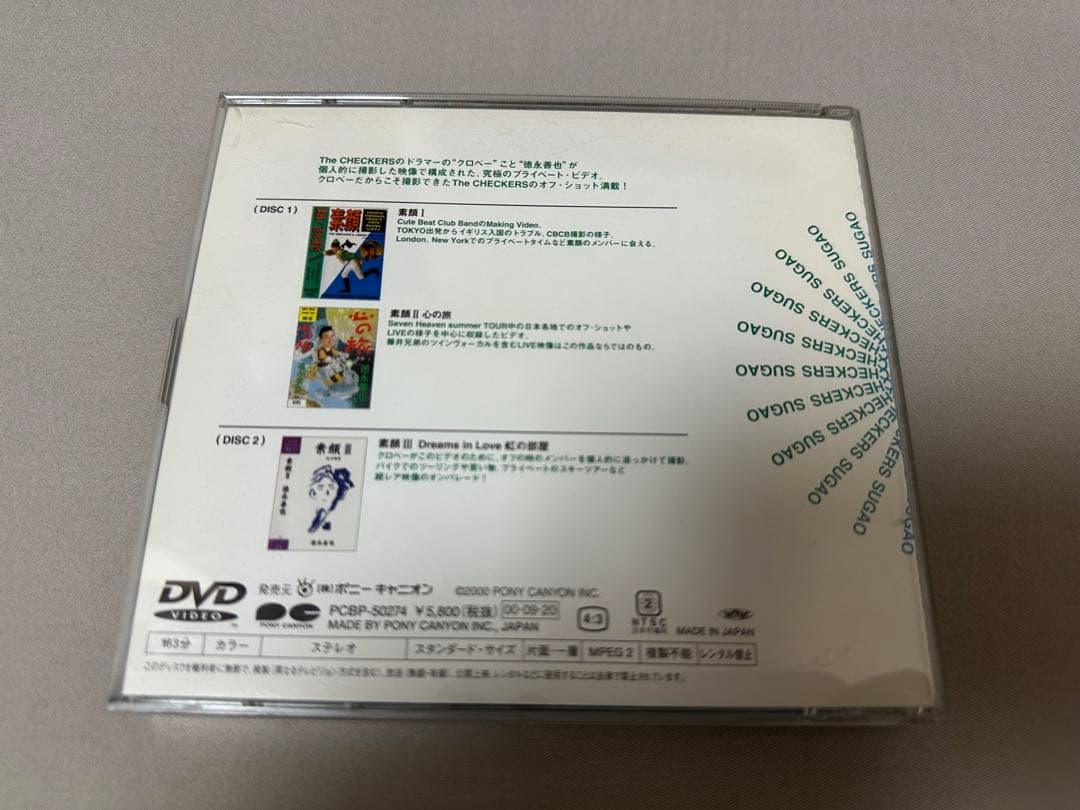THE CHECKERS 素顔 DVD チェッカーズ