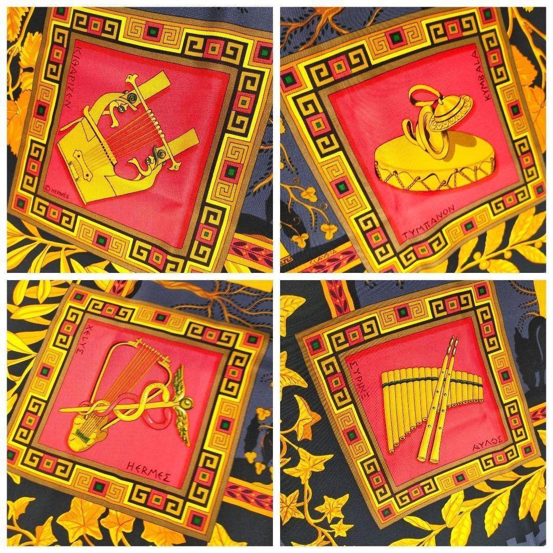 ☘️極美品☘️エルメス カレ90　Musique Des Dieux 神々の音楽