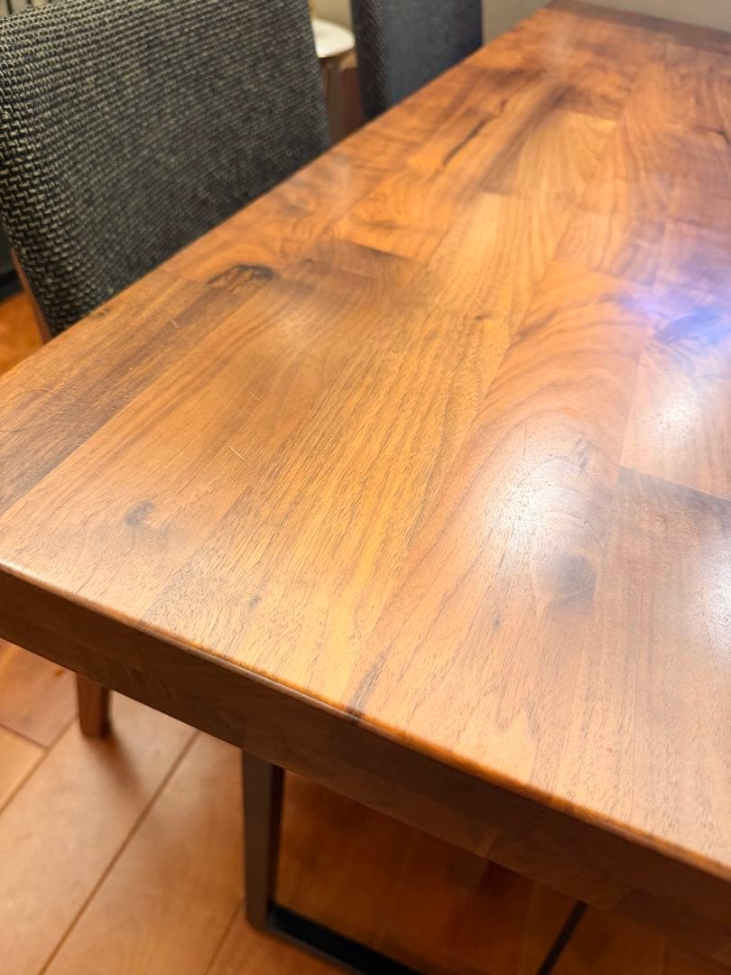 【大阪引取希望】【中古】木製ダイニングテーブルと4脚チェアセット