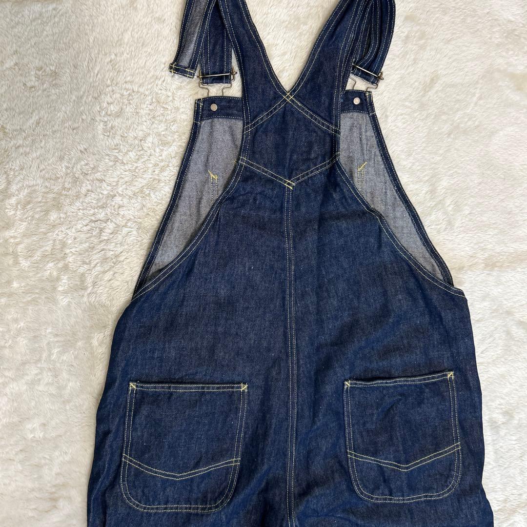 ヴェリテクール定価35200円コットンリネンオーバーオール　インディゴST041