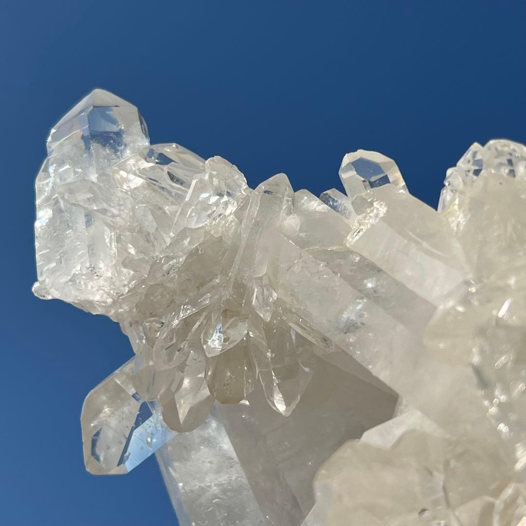 ✳️極煌美クラスター‼️極上に輝く美水晶✨レインボー 水晶クラスター 天然石 原石