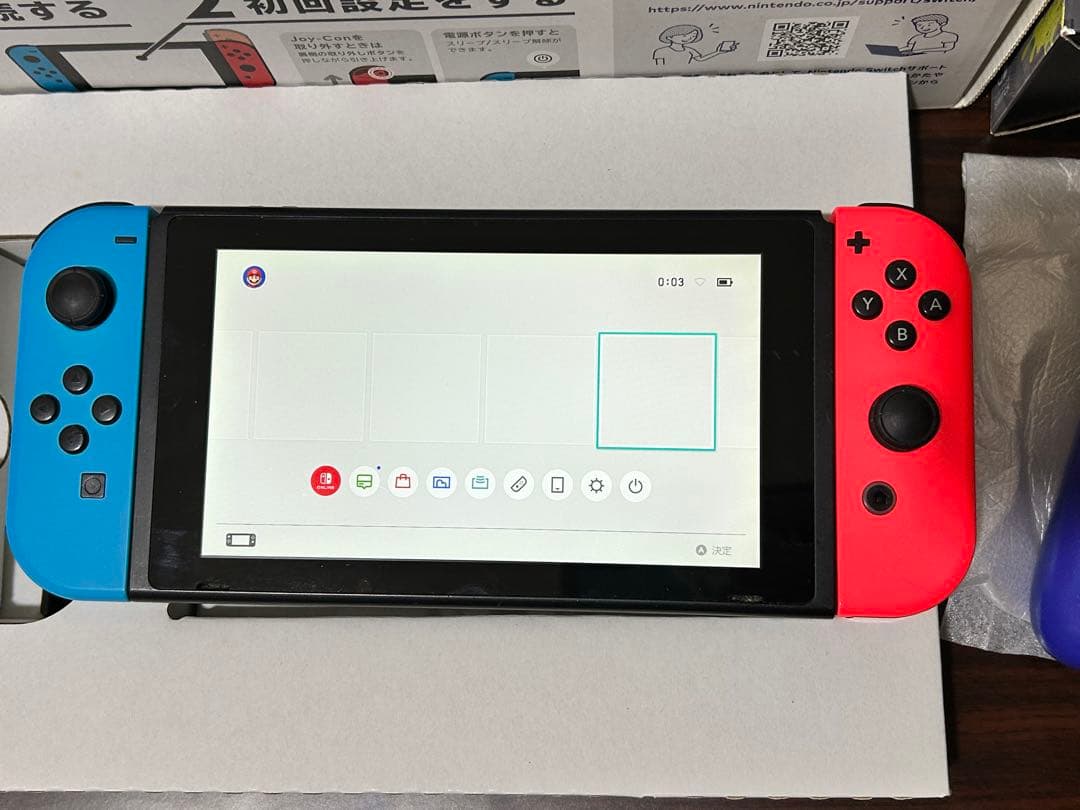 【動作品・プロコン付き】 ニンテンドー Switch 本体 レッド ブルー