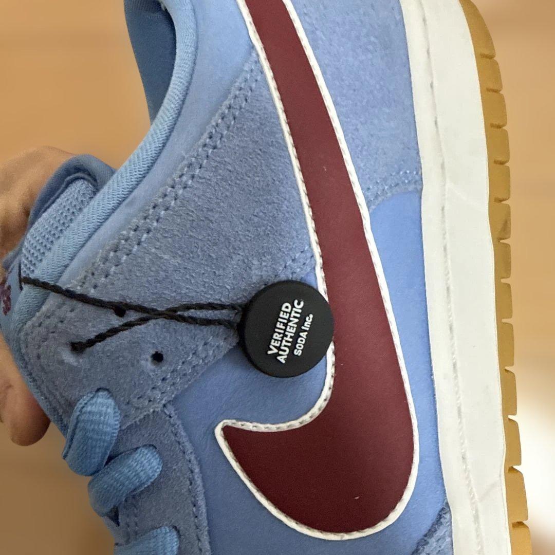 Nike Dunk Low Pro ブルー/バーガンディ　フィリーズ