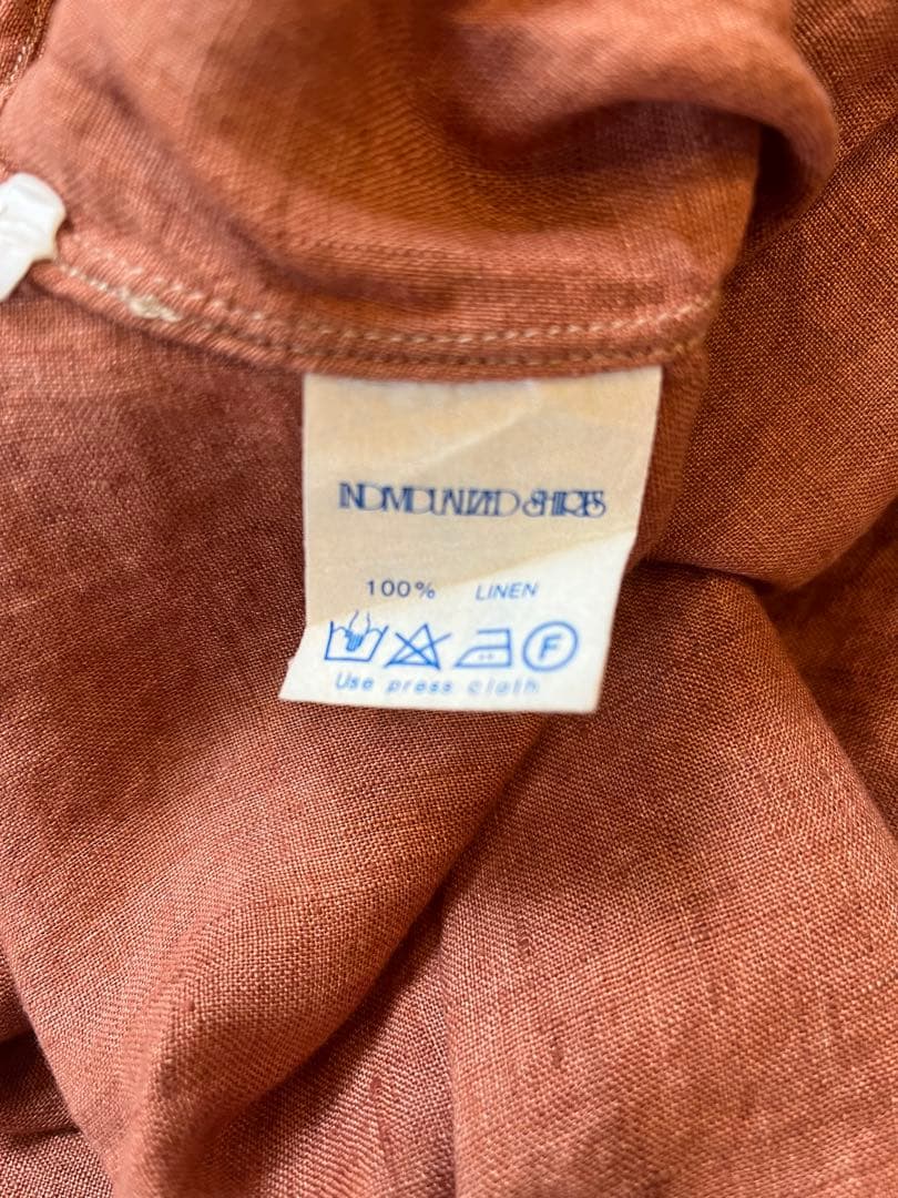 INDIVIDUALIZED SHIRTS リネンオープンカラーシャツ 半袖