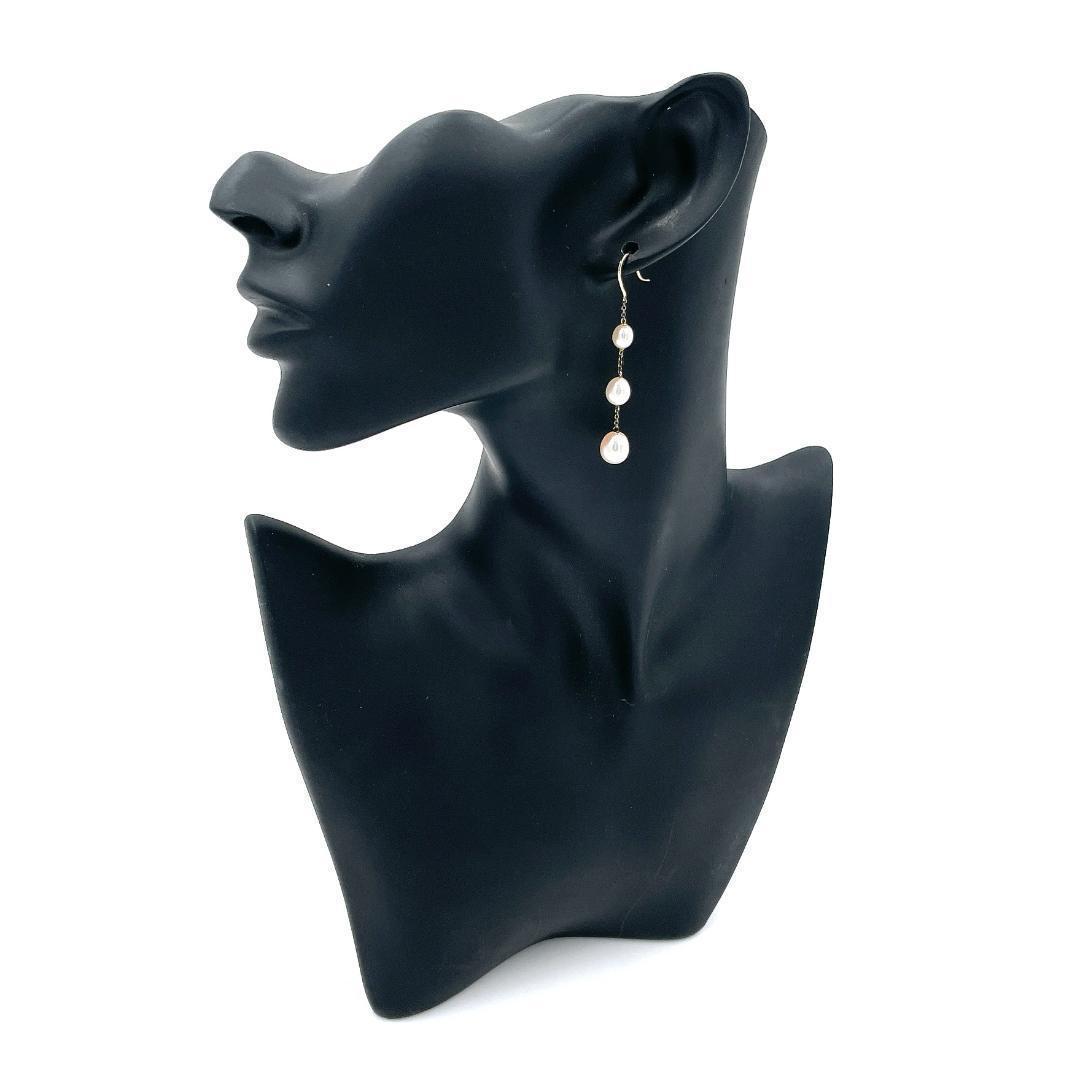 ✨️美品✨️ ティファニー バイザヤード ３連 パース ピアス レディース レア