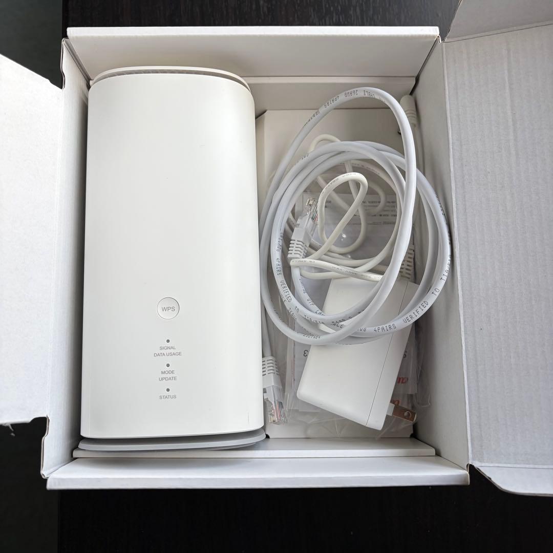 Speed Wi-Fi  5G L13 ZTE 白 箱 説明書 ルーター