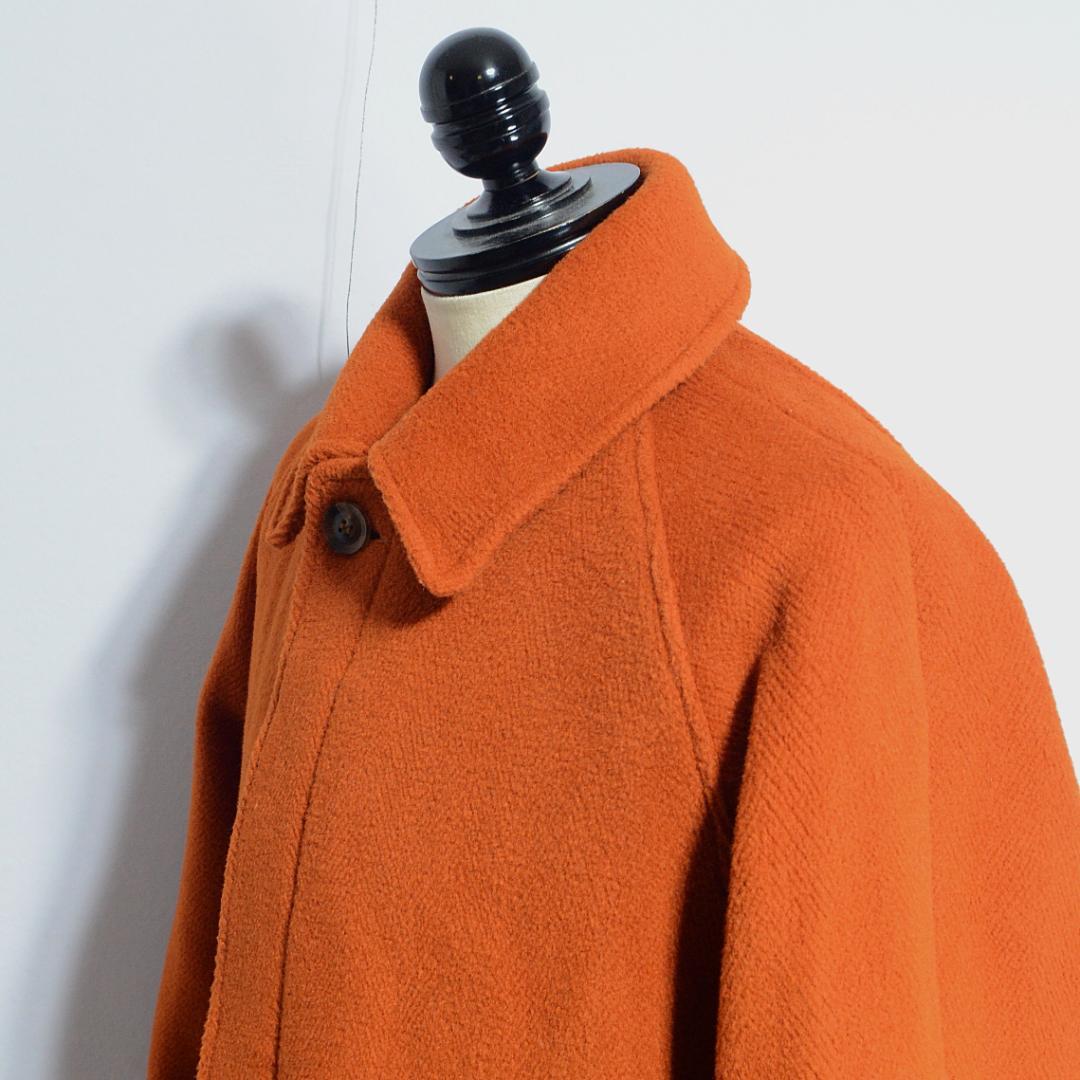 超貴重極上品 INVERTERE カットパイル バルカラーコート 40 オレンジ