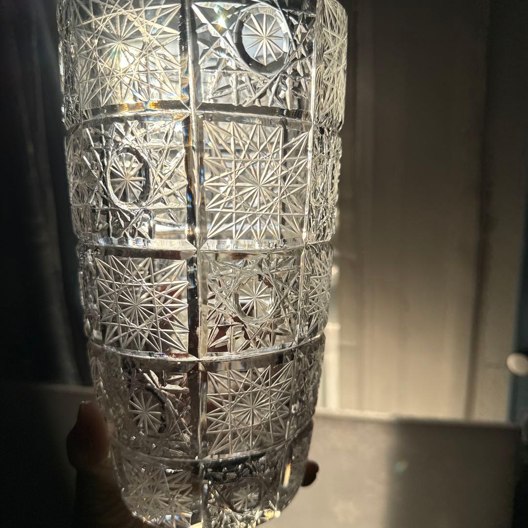 最高級・ボヘミアンガラスの花瓶