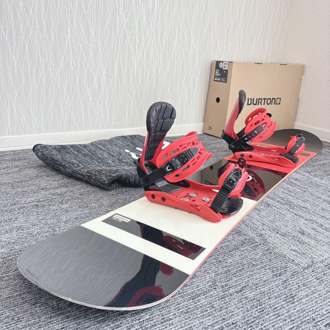 57美品❗️超豪華❗️RIDE×ZUMAメンズスノーボードセット★149cm+ビン付