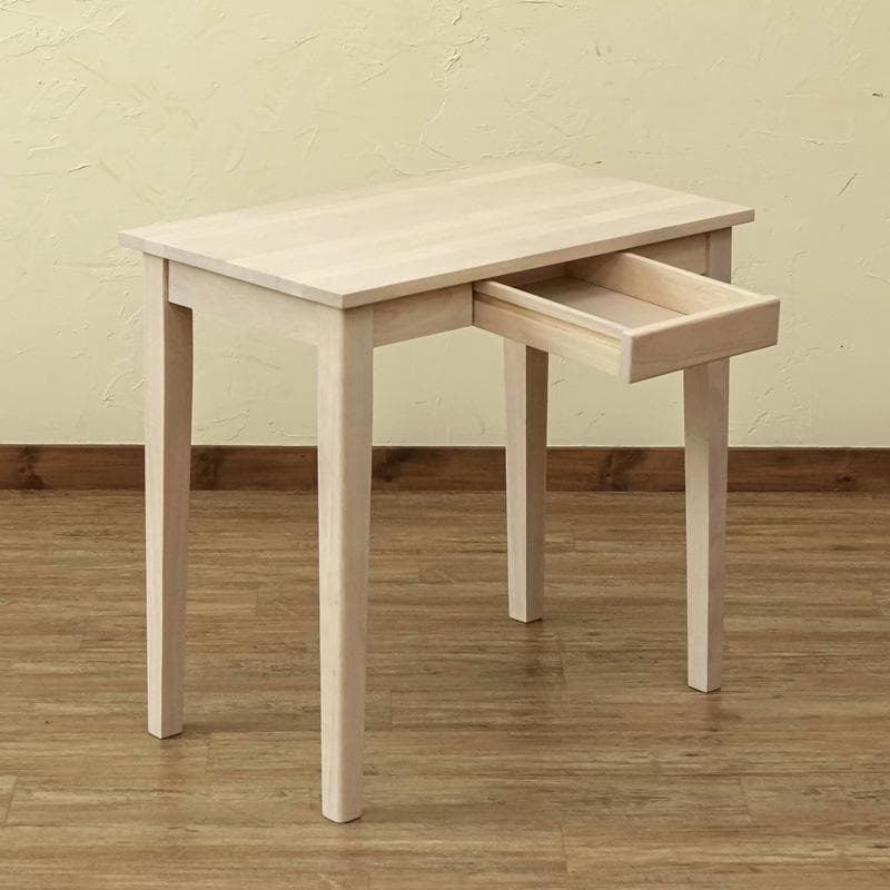 【新品・送料無料】木製テーブル　75×45　NA/WW