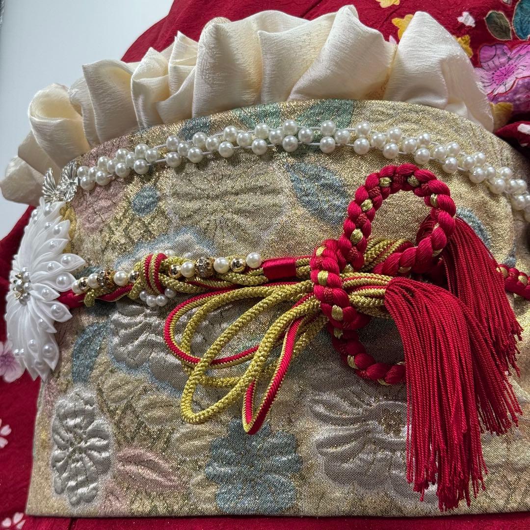 京都きもの友禅　振袖8点フルセット 桜 七宝 絞り 銀通し 正絹 成人式 逸品