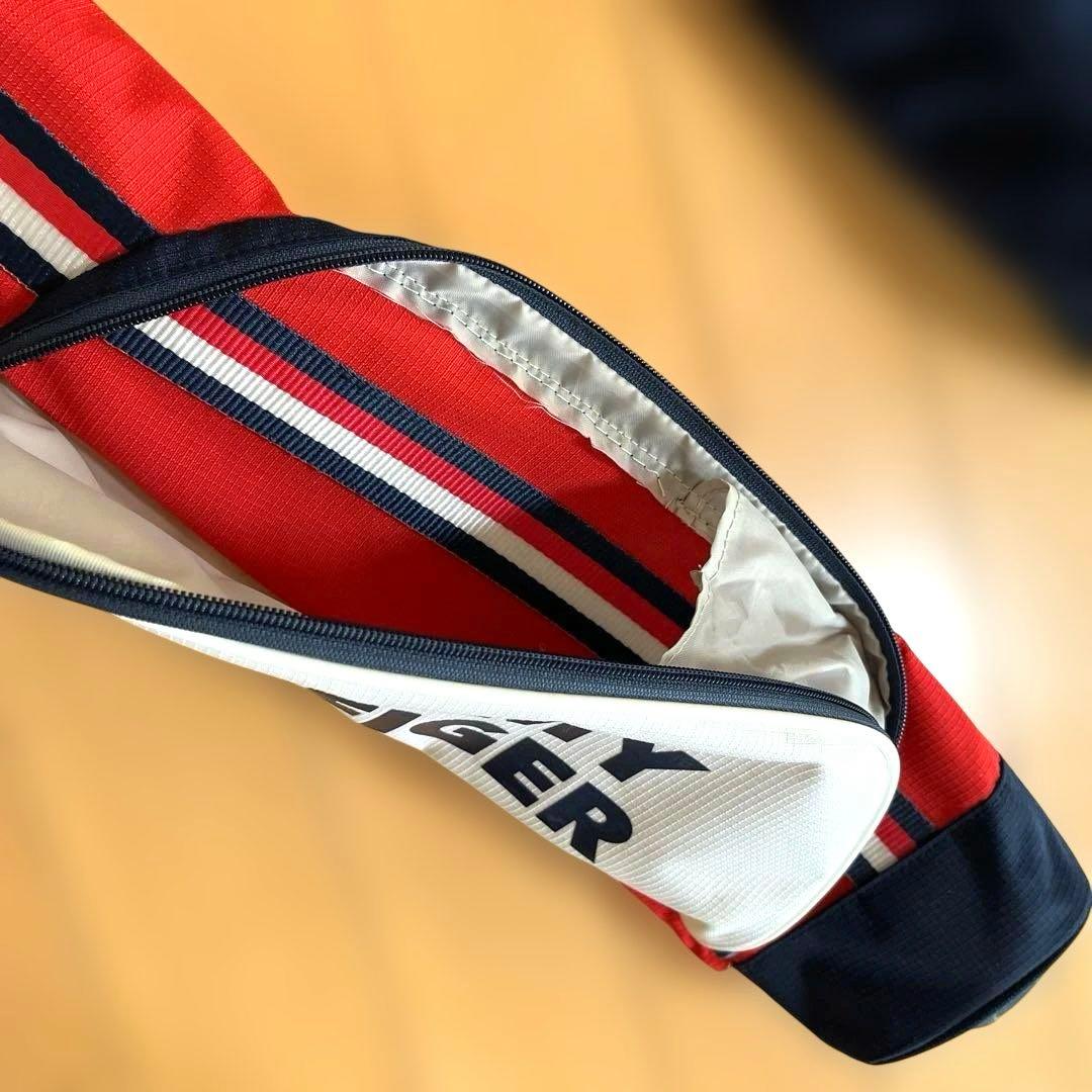 【極美品】トミーヒルフィガー　セルフスタンド　クラブケース　赤　ネイビー　バッグ