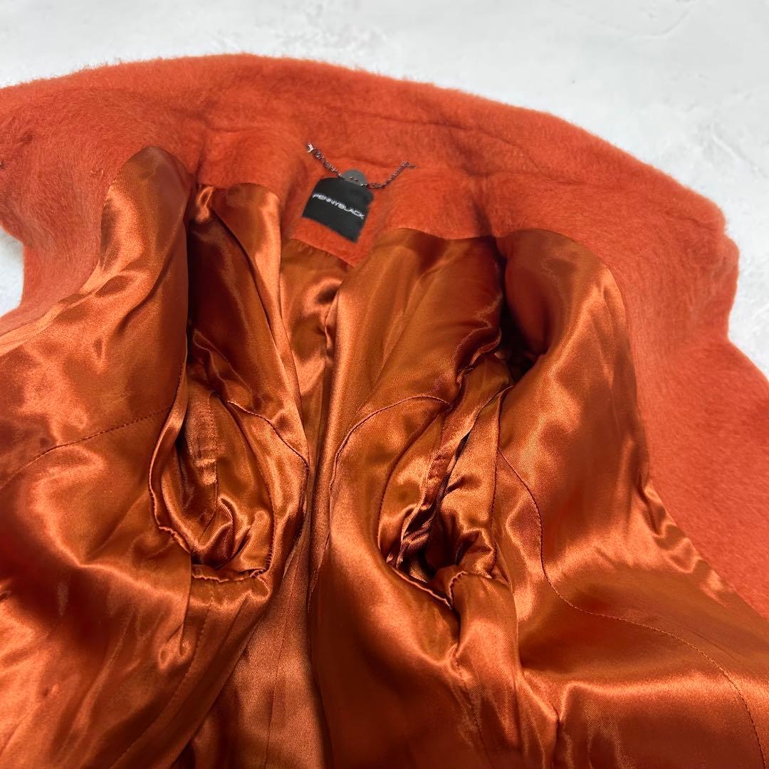 美品✨マックスマーラ✨ペニーブラック　モヘア 綺麗　ふんわりシャギーコート　42