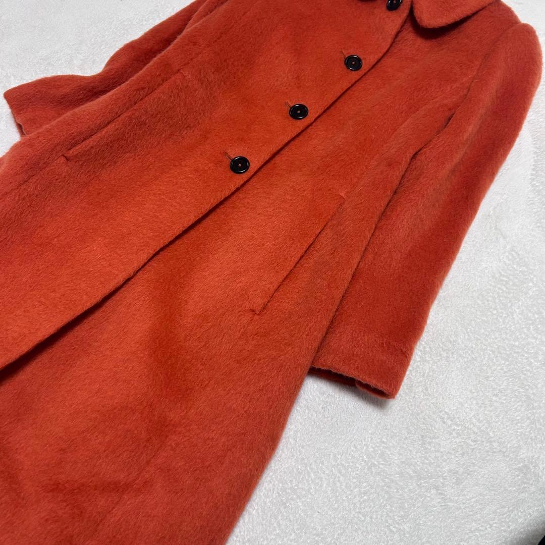 美品✨マックスマーラ✨ペニーブラック　モヘア 綺麗　ふんわりシャギーコート　42