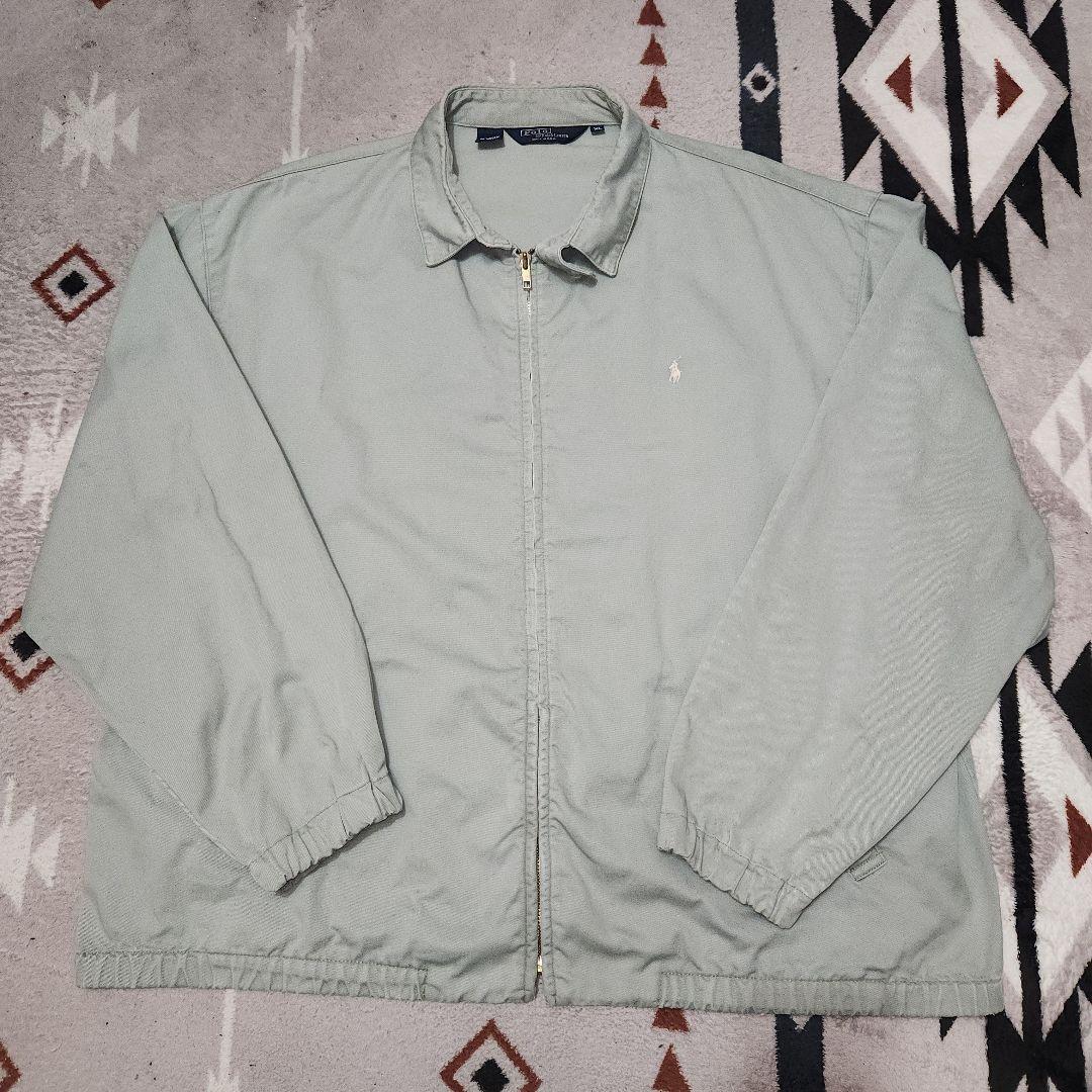 USA製 ラルフローレン スウィングトップ 薄いグリーングレー系 XL