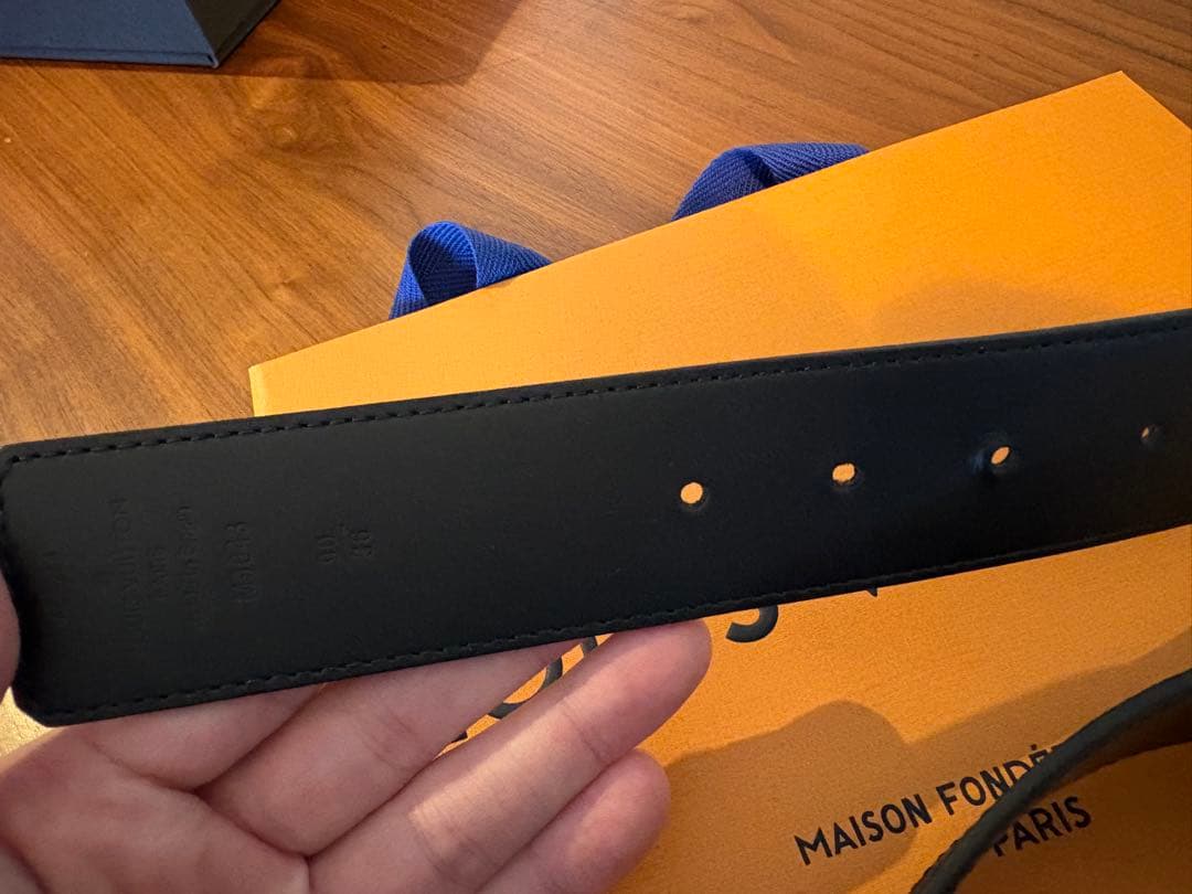 Louis Vuitton レザーベルト モノグラム 90cm