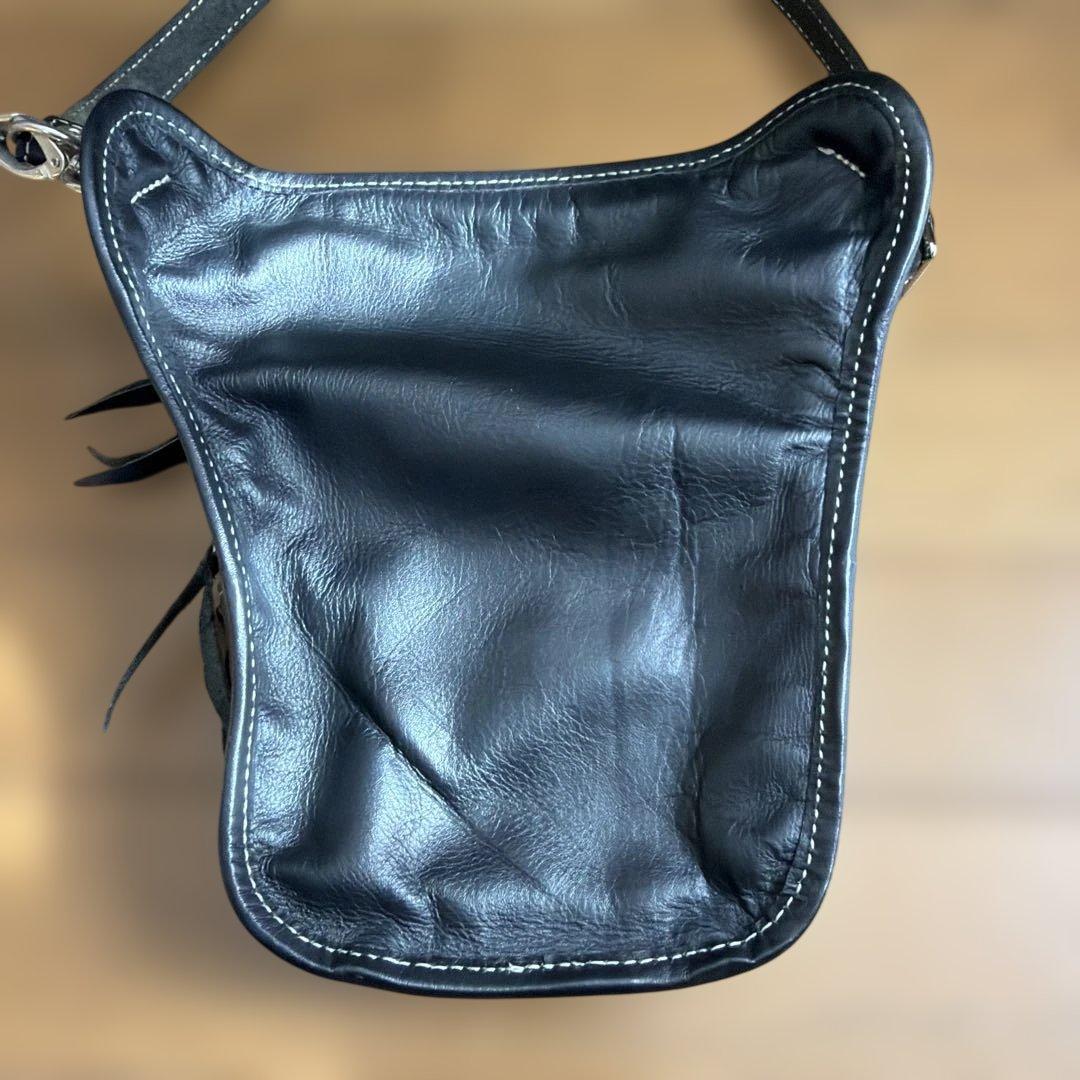 DEGNER レザー ホルスターバッグ　ボディバッグ 黒　美品