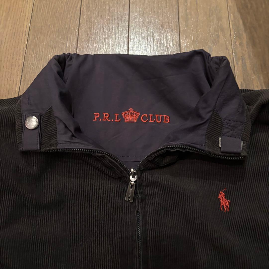 超希少✨　ラルフローレン 刺繍ロゴ コーデュロイ スウィングトップ ブラック