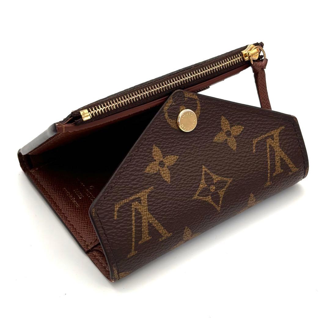 【新品同様】新型IC ルイヴィトン モノグラム ヴィクトリーヌ 三つ折り財布