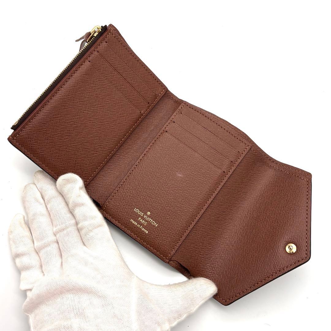 【新品同様】新型IC ルイヴィトン モノグラム ヴィクトリーヌ 三つ折り財布