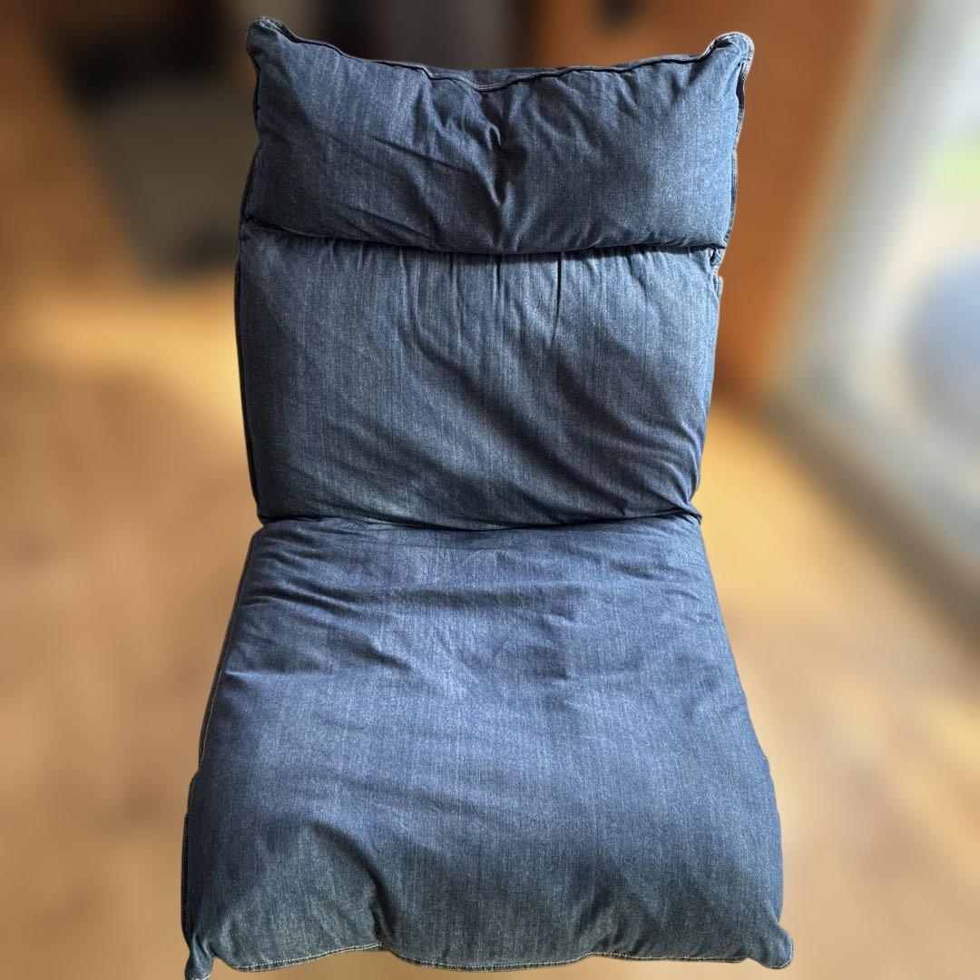 無印良品 ハイバックリクライニングソファ デニム