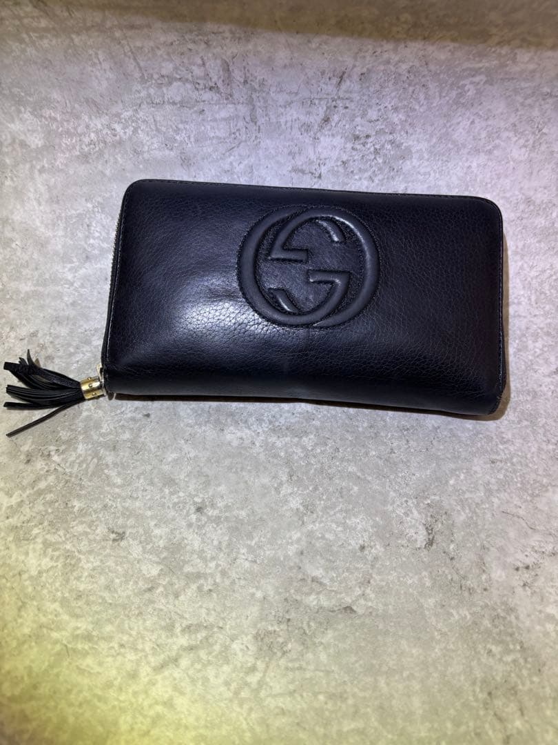 GUCCI グッチ ソーホー ラウンドファスナー長財布 308280・0416