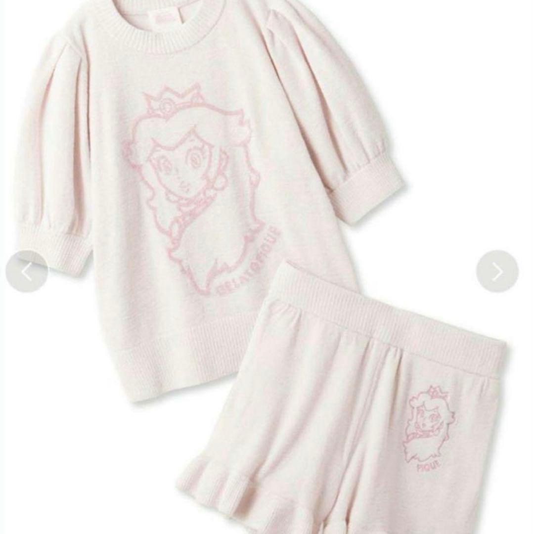 ジェラートピケ スーパーマリオ ピーチ姫 ルームウェア パジャマ ジェラピケ