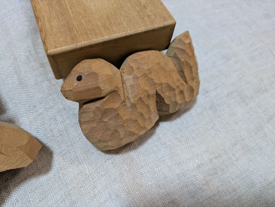 筥崎宮　御神木　一刀彫　十二支　干支　木彫　8個セット　置き物