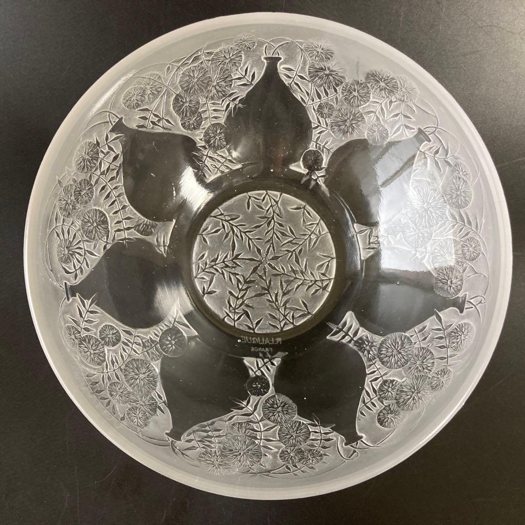 ルネ・ラリック 「花瓶とヒナギク」 文　硝子鉢　ボウル 「VASES」