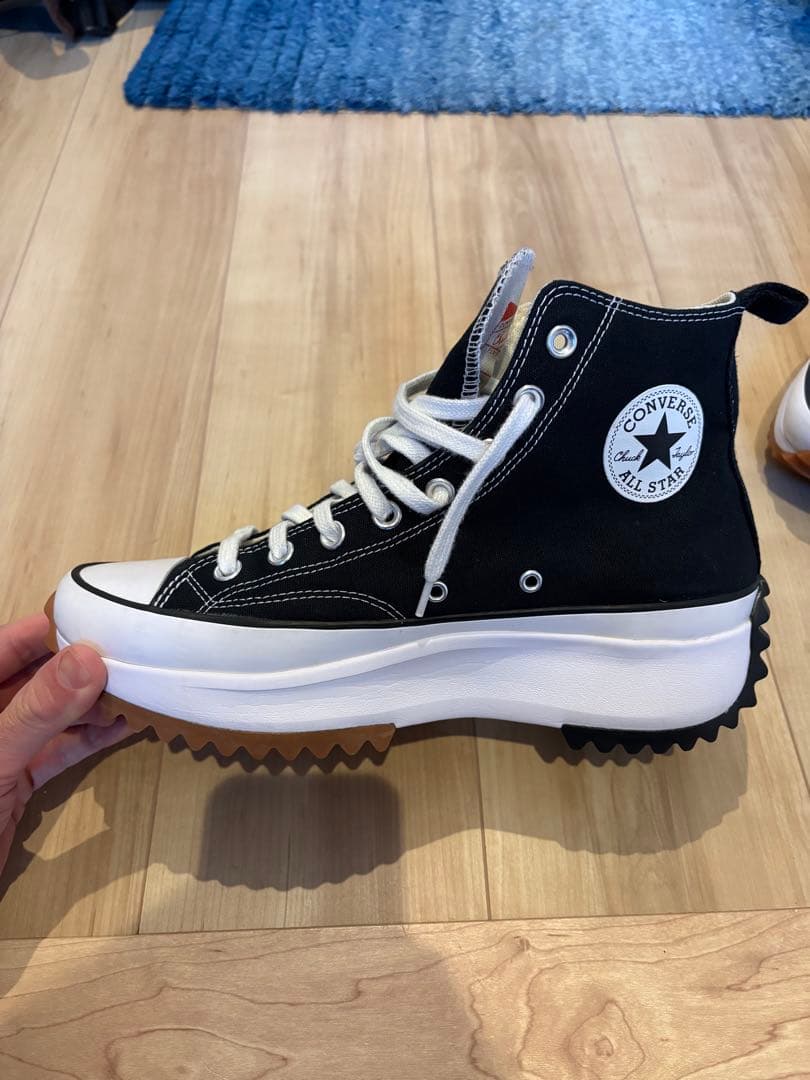 韓国限定 Converse All Star ブラック ハイカット厚底スニーカー