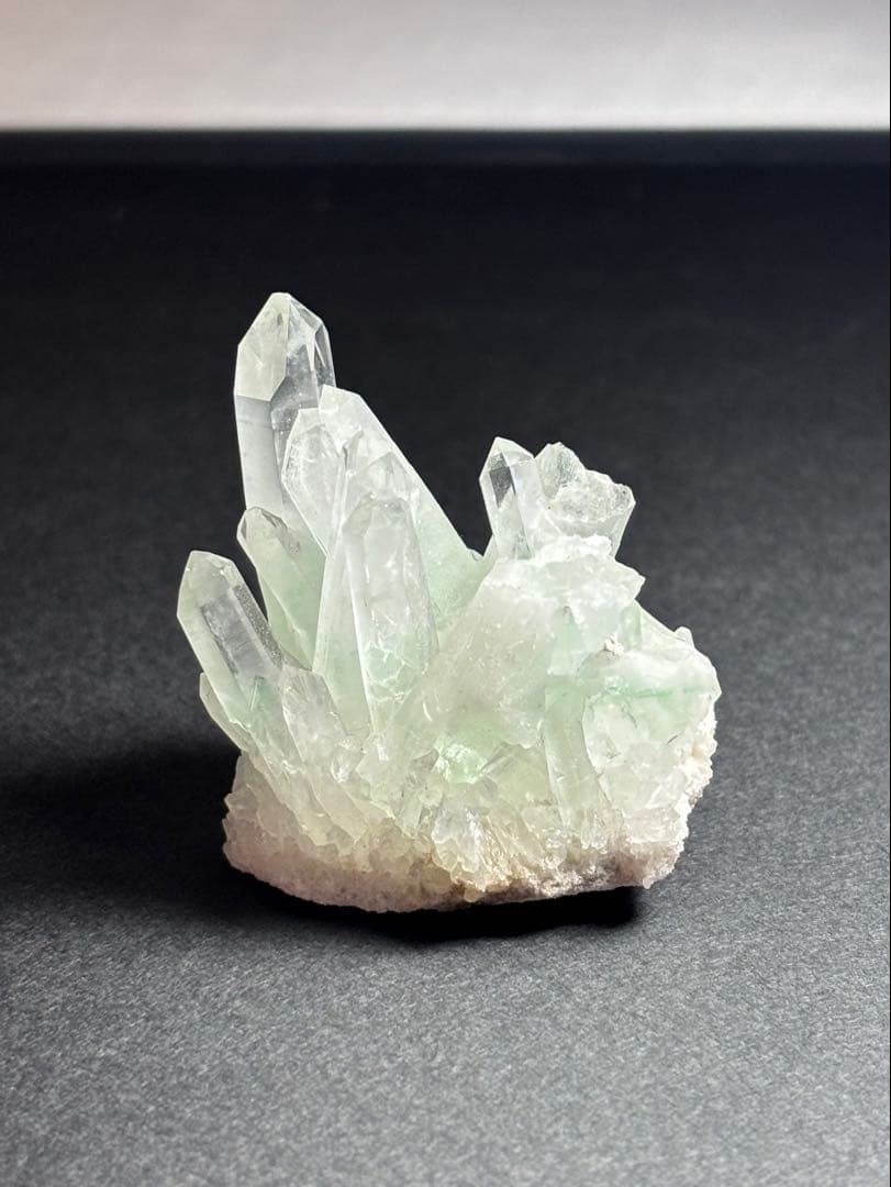 貴重　マダガスカル産　グリーンファントムクラスター　34g 品薄　希少