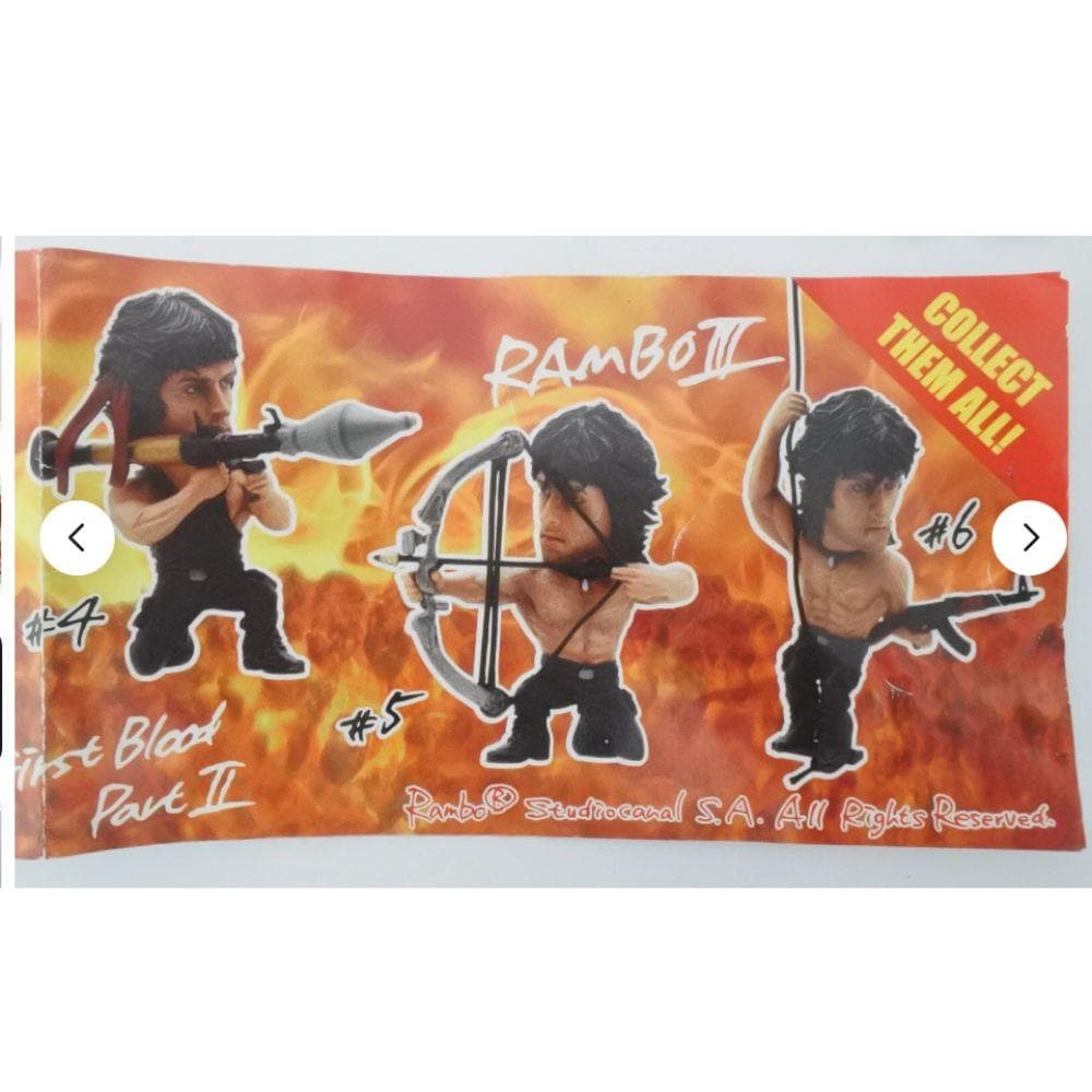 希少 ランボー フィギュアストラップ 6個セット シルヴェスター・スタローン