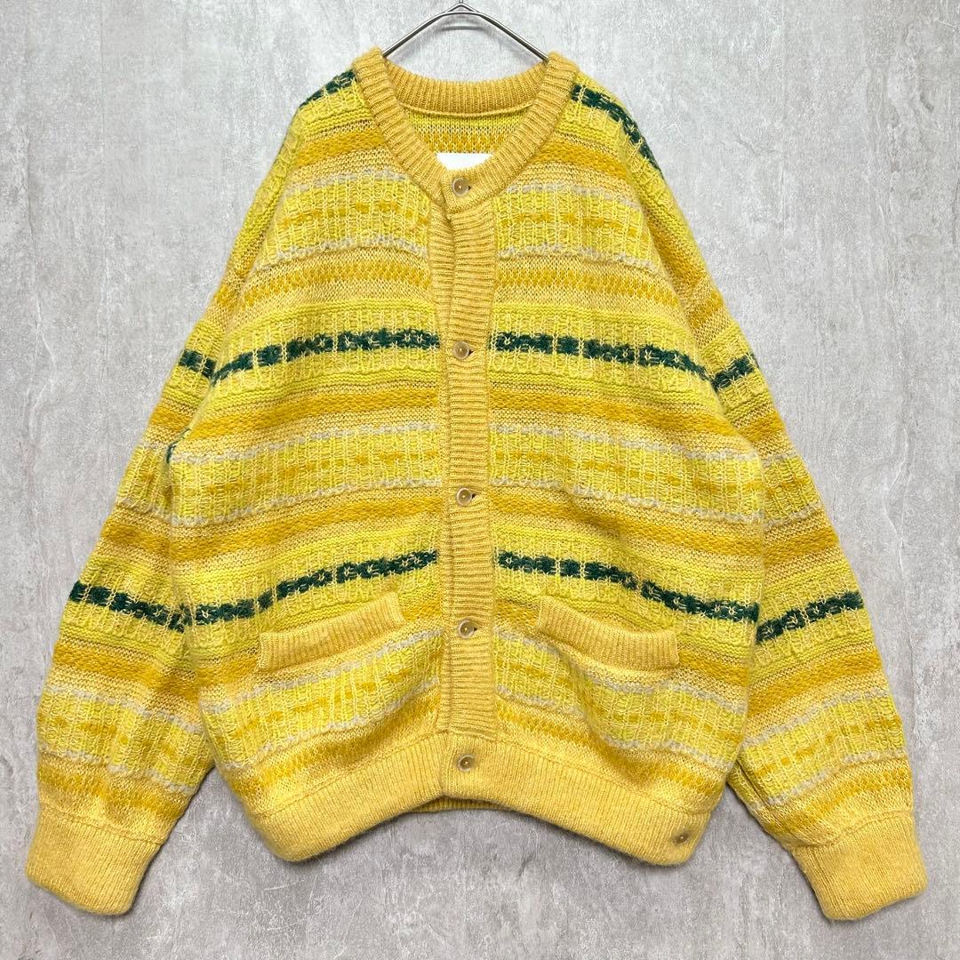 シュタイン シルク モヘアファー アイルニット カーディガン