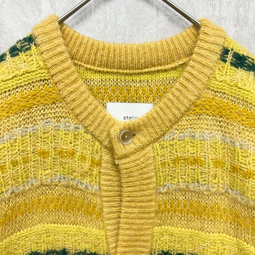 シュタイン シルク モヘアファー アイルニット カーディガン