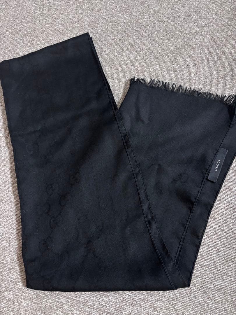 おしるこGUCCI 黒 ストール・ショール　美品