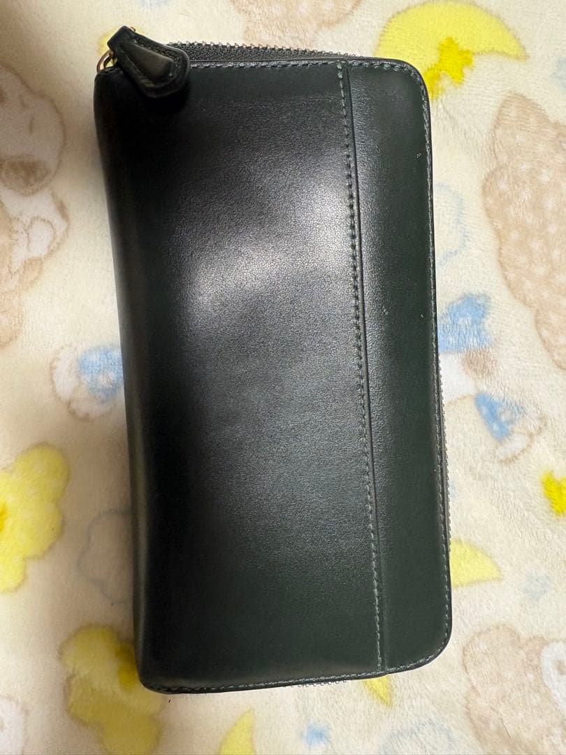ダークグリーン レザー 長財布