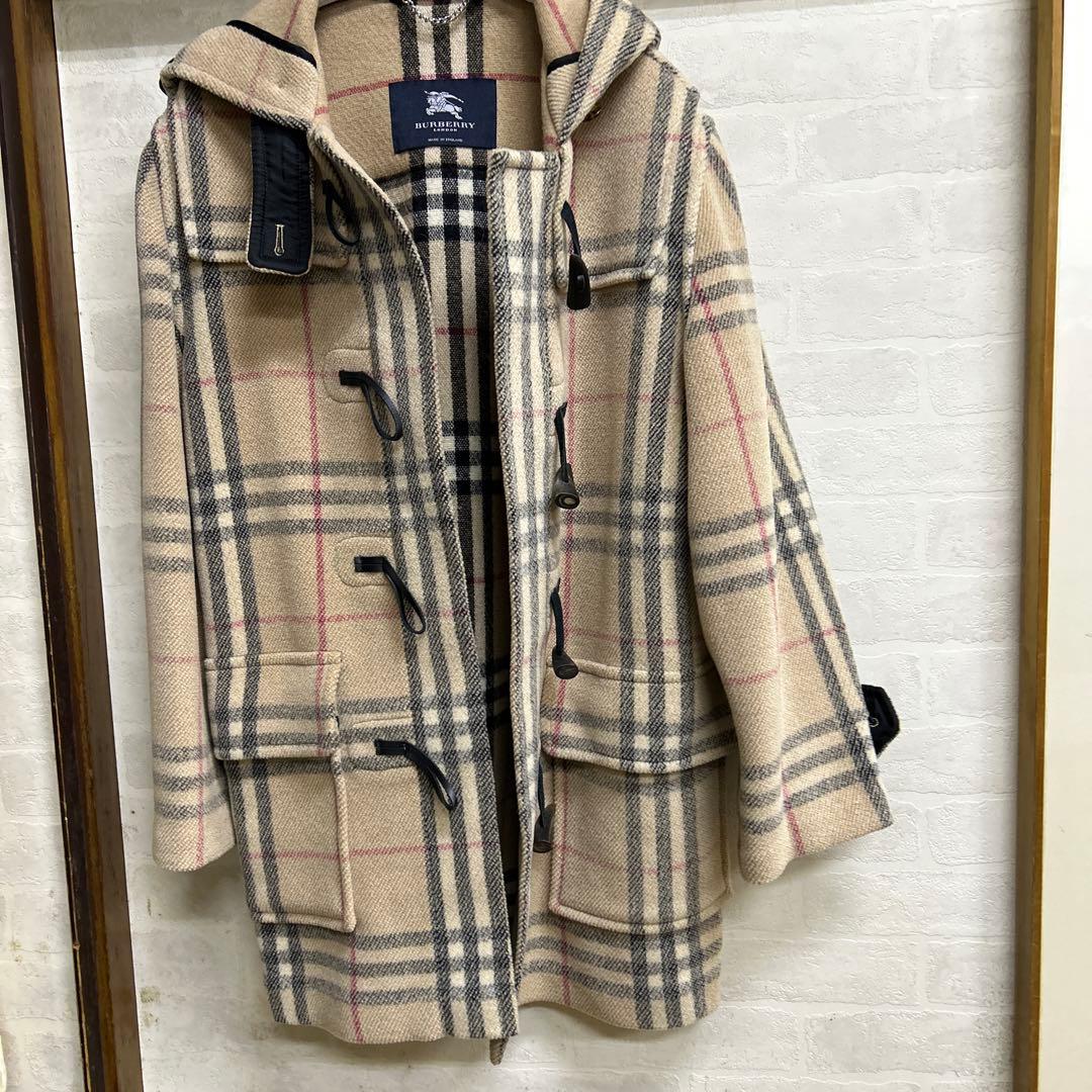 希少 バーバリーロンドン ノヴァチェック ダッフルコート 大きいサイズ レア