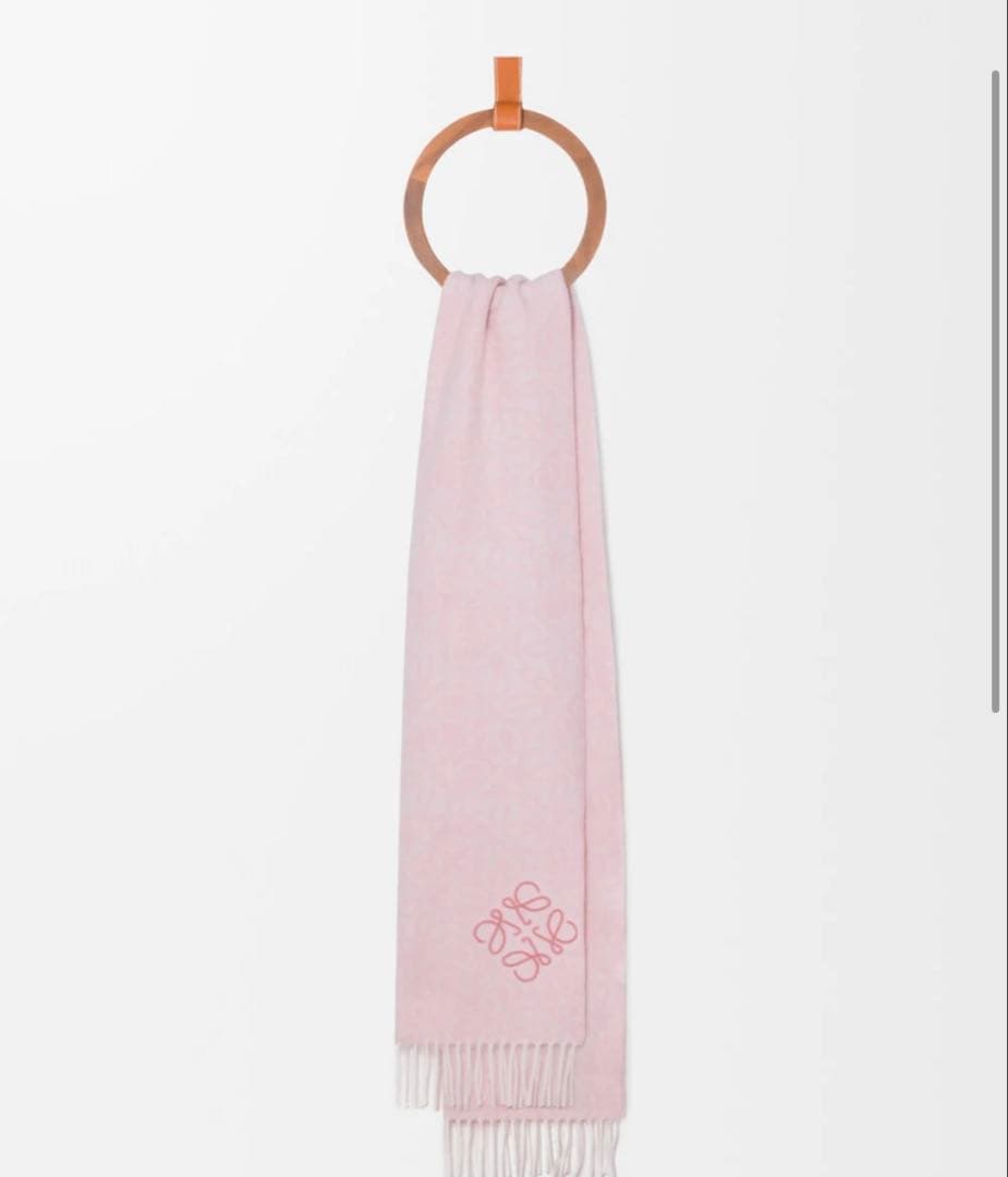 LOEWE ロエベ　マフラー　スカーフ　ピンク