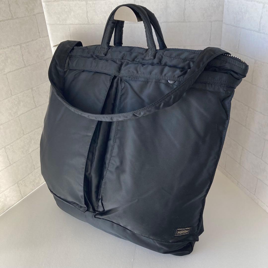 極美品 ポーター タンカー 2way ヘルメットバッグ ブラック