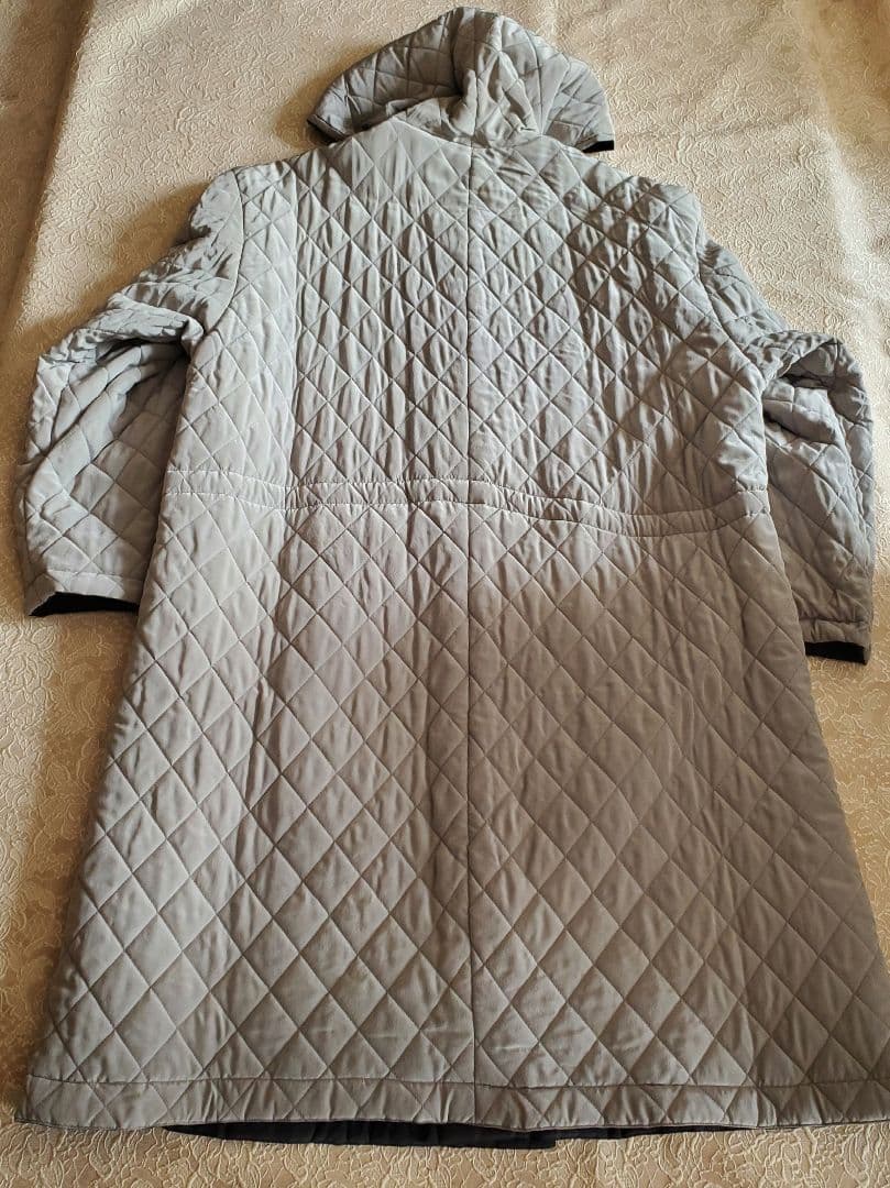 【新品未使用タグ付き】RENOWN　シルク素材 フード付 リバーシブル コート