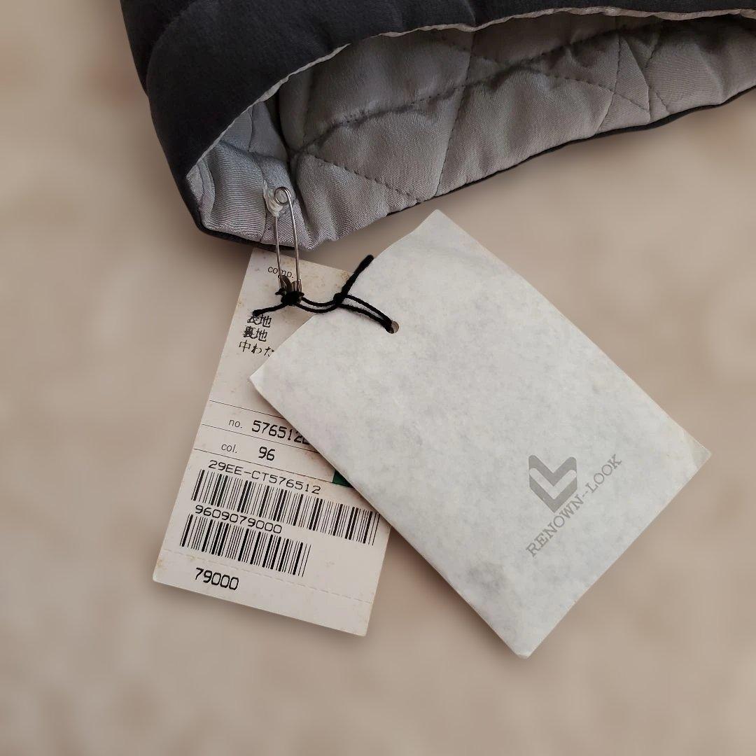 【新品未使用タグ付き】RENOWN　シルク素材 フード付 リバーシブル コート