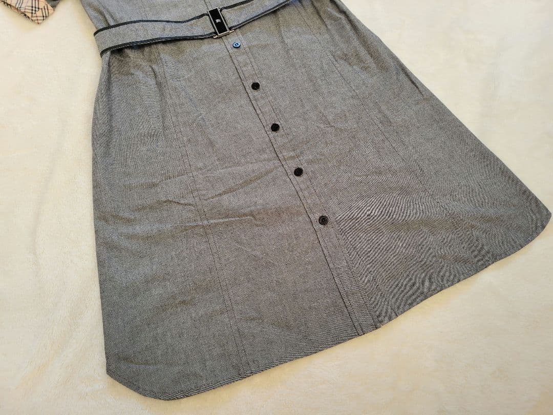 バーバリーロンドン ノバチェック 半袖ワンピース ベルト付き 150A