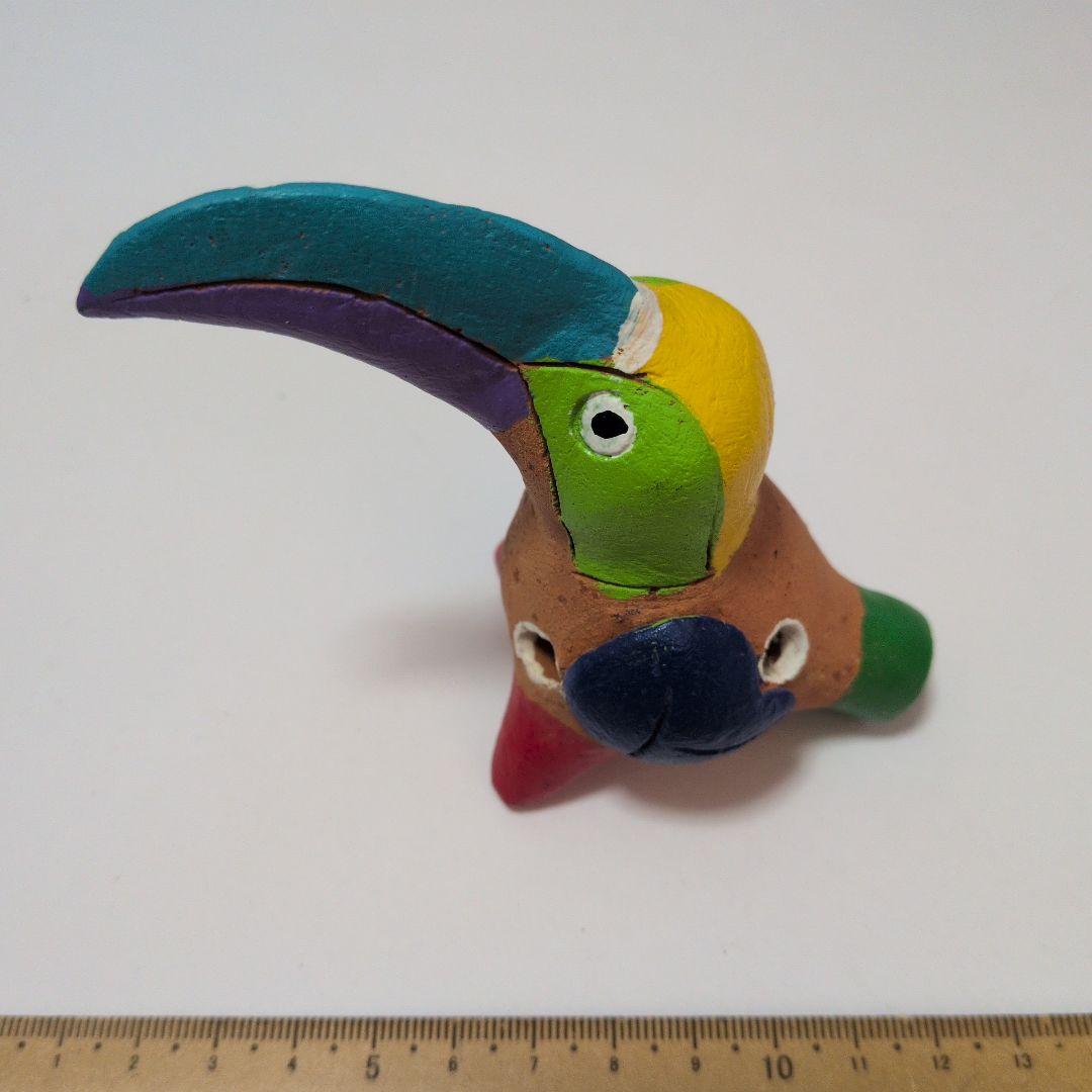 カラフル トゥカン 陶器製 郷土玩具　コスタリカ　笛？